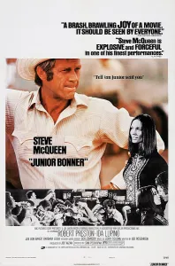 Films By Sam Peckinpah Prints: JUNIOR BONNER, US poster art, from left: Steve McQueen, Barbara Leigh, 1972