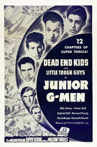Tough Guy Prints: JUNIOR G-MEN, US poster art, from top: Billy Halop