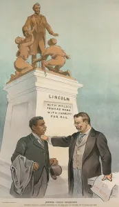 Journalism Commentary Prints: JUSTICE VERSUS PREJUDICE, cartoon in PUCK Magazine, Jan. 28, 1903