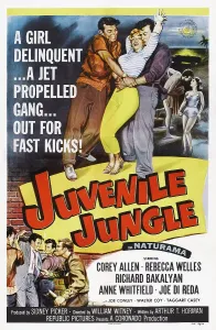 Delinquent Prints: JUVENILE JUNGLE, US poster art, 1958