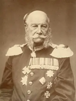 Epaulets Prints: Kaiser Wilhelm I, became the first monarch of a united Germany in 1871