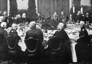 Banquet Prints: Kaiser Wilhelm II and German Generals at the Hotel Esplanade in Berlin, March 1912