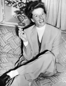 Posing Prints: Katharine Hepburn in England in 1952