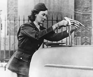 Secretary Prints: Kay Summersby, at her office in Rheims