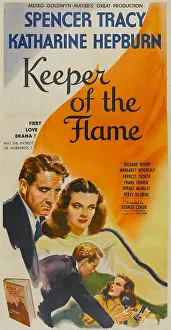 Flame Prints: KEEPER OF THE FLAME, from left top and bottom: Spencer Tracy, Katharine Hepburn, 1942