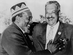 Future Supreme Court Justice Prints: Kenya Premier Jomo Kenyatta with US Federal Judge Thurgood Marshall