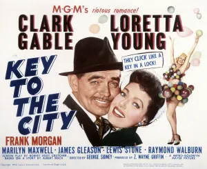 Stripper Prints: KEY TO THE CITY, Clark Gable, Loretta Young, Marilyn Maxwell, 1950