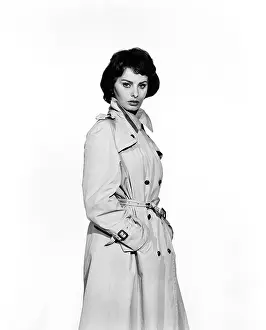 Trench Coat Prints: THE KEY, Sophia Loren, 1958