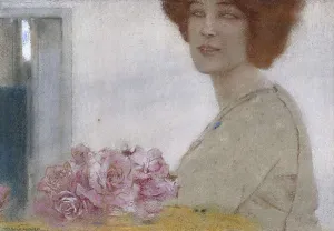 Pastel Prints: KHNOPFF, Fernand (1858-1921). Roses