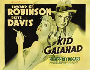 Robinson Prints: KID GALAHAD, from left: Bette Davis, Edward G. Robinson, 1937
