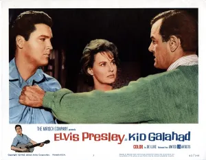 Lola Prints: KID GALAHAD, from left, Elvis Presley, Lola Albright, Gig Young, 1962