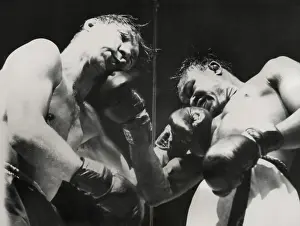 Graham Prints: Kid Gavilan (right) vs. Billy Graham