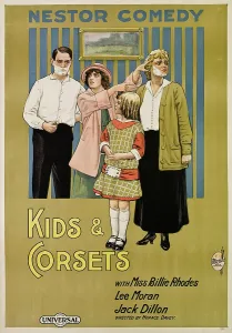 Billie Prints: KIDS AND CORSETS, (aka KIDS & CORSETS), Billie Rhodes (second from left), 1915