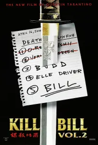 Note Prints: KILL BILL: VOLUME 2, US Poster, 2004. Miramax/courtesy Everett Collection