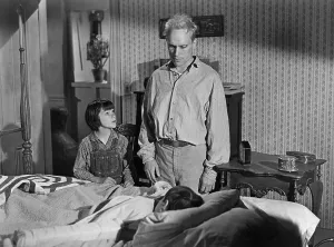 Badham Prints: TO KILL A MOCKINGBIRD, Mary Badham, Robert Duvall, Philip Alford (in bed), 1962