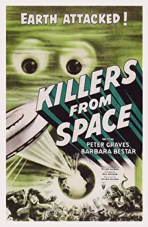 Eyes Prints: KILLERS FROM SPACE, poster art, 1954