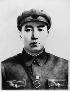 Koreans Prints: Kim Il-sung in a military uniform