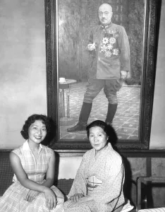 Widow Prints: Kimiye Tojo, 26, with her mother