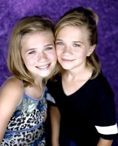 Mary Kate Prints: TWO OF A KIND, Mary-Kate Olsen, Ashley Olsen, 1998-99 (1998 photo by Fergus Greer)