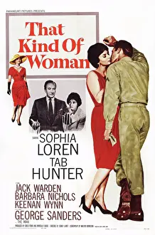Sophia Prints: THAT KIND OF WOMAN, US poster, from left: Sophia Loren