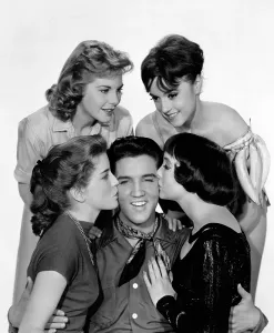 Kissing Cheek Prints: KING CREOLE, Elvis Presley (with clockwise): Dolores Hart