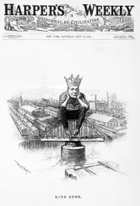 November Prints: King Debs. Caricature of Eugene Debs