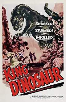 Attacking Prints: KING DINOSAUR, US poster art, 1955