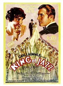 Bride And Groom Prints: KING OF JAZZ, top from left: Jeanie Lang, John Boles on window card, 1930