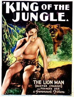 Yelling Prints: KING OF THE JUNGLE, Buster Crabbe, 1933