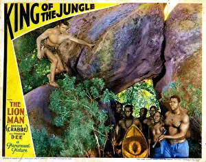 Morrauc 1imgs Prints: KING OF THE JUNGLE, Buster Crabbe, (upper left), 1933