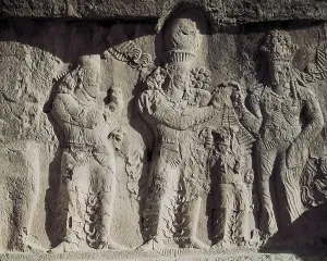 Iranians Prints: King Narses receives the crown of goddess Anahita