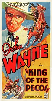 Images Dated 16th May 2013: KING OF THE PECOS, John Wayne on poster art, 1936
