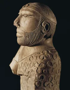 Sindh Prints: King-priest. ca. 2000 BC. Limestone