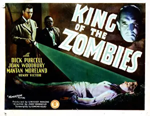 Corpse Prints: KING OF THE ZOMBIES, from left, John Archer, Mantan Moreland, Henry Victor, 1941