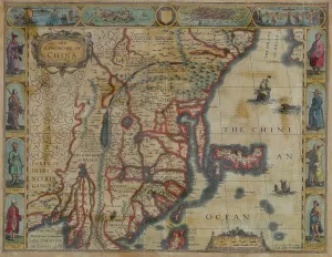 China Prints: THE KINGDOM OF CHINA, an English map of 1626