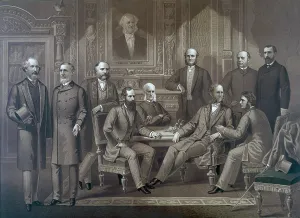 Stock Market Prints: Kings of Wall Street, 1882. Left to right: Cyrus Field