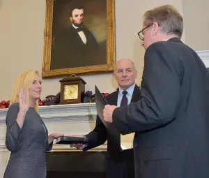 Nielsen Prints: Kirstjen Nielsen takes the Oath of Office as the sixth Secretary of Homeland Security