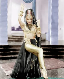 Gold Lame Prints: KISMET, Marlene Dietrich, 1944