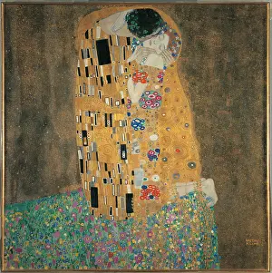 Heterosexual Couple Prints: The Kiss, by Gustav Klimt, 1908 about