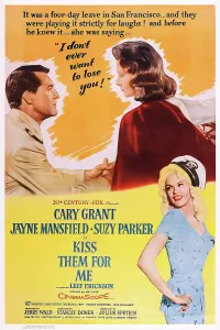 Mansfield Prints: KISS THEM FOR ME, top l-r: Cary Grant