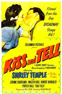 Jerome Prints: KISS AND TELL, US poster, Shirley Temple, Jerome Courtland, 1945