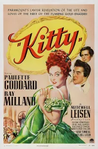 Redhead Prints: KITTY, US poster art, from left: Paulette Goddard, Ray Milland, 1945
