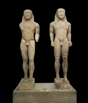 Archaic Prints: Kleobis and Biton Kouros. ca. 610 -590 BC
