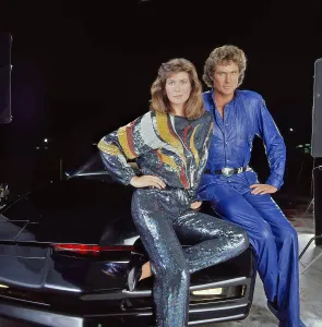 1980s Fashion Prints: KNIGHT RIDER, Patricia McPherson, David Hasselhoff, 1982-86