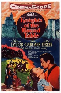 Images Dated 13th May 2014: KNIGHTS OF THE ROUND TABLE, US poster, bottom from left: Ava Gardner, Robert Taylor, 1953