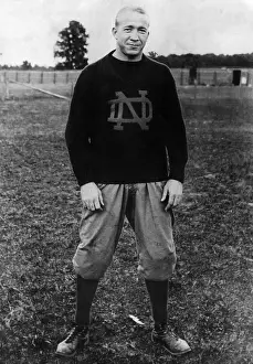 Football Coach Prints: Knute Rockne, University of Notre Dame football coach