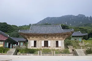 Korea Prints: KOREA. Mihwangsa Temple. Main temple