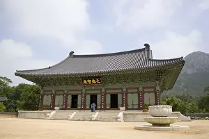 Korea Prints: KOREA. Monastery of Unmunsa. Main temple