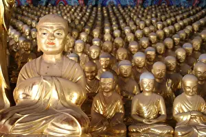 Korea Prints: KOREA. Songkwansa Monastery. The Thousand Buddhas