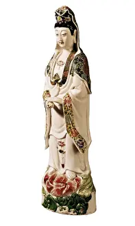 Ceramic Prints: Kouan-yi, Goddess of Mercy. 18th c